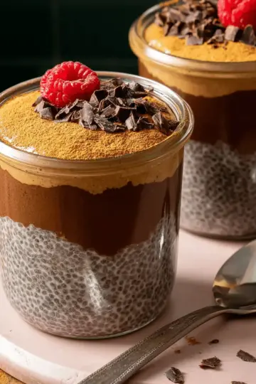 High-Protein Peanut Butter & Chocolate Chia Pudding