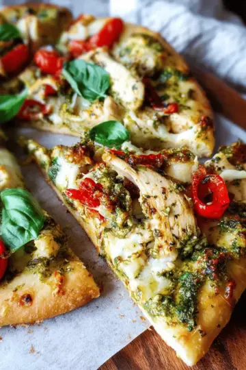 Chicken Pesto Flatbread