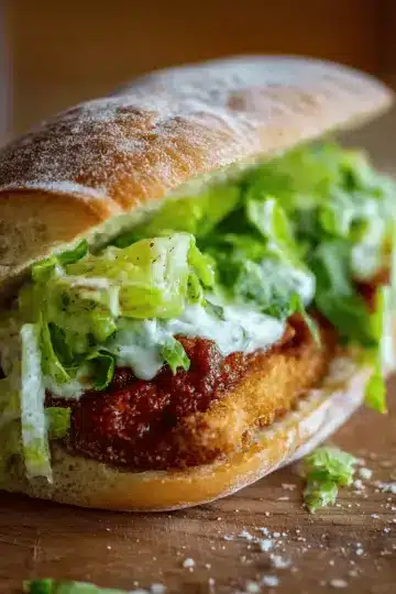Crispy Chicken Caesar Sandwich