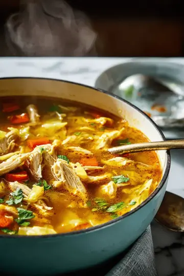 Curried Chicken & Cabbage Soup