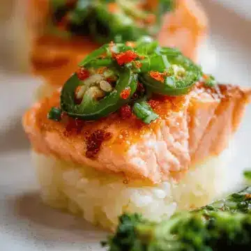 Crispy Rice Spicy Salmon