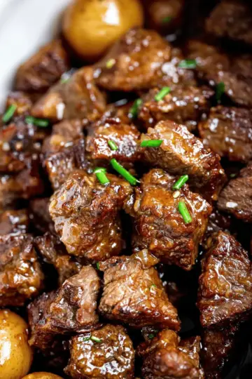 Slow Cooker Garlic Butter Beef Bites
