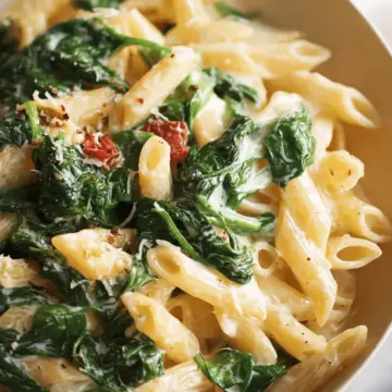 Pasta with Spinach, easy & quick!