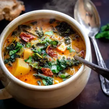 Smoky Potato and Kale Soup.