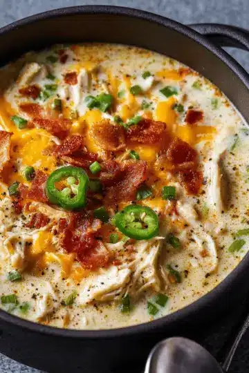 Jalapeño Popper Chicken Soup