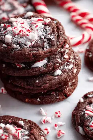Double Chocolate Peppermint Cookies