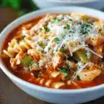 Crockpot Chicken Parmesan Soup (Slow Cooker)