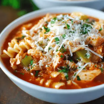 Crockpot Chicken Parmesan Soup (Slow Cooker)