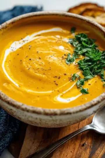 Creamy Roasted Carrot Soup