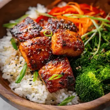 Honey Glazed Salmon Bowl