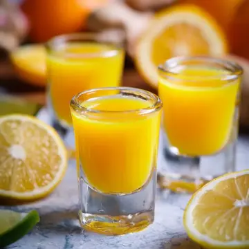 Homemade Ginger Citrus Immunity Shots