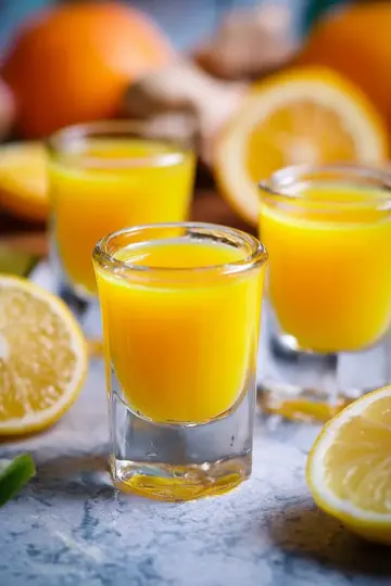 Homemade Ginger Citrus Immunity Shots