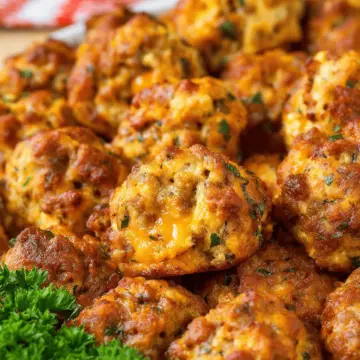 Cheesy Sausage Stuffing Balls