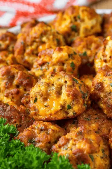 Cheesy Sausage Stuffing Balls