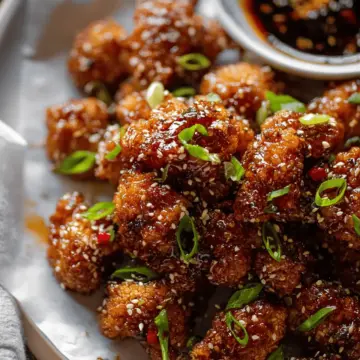 Sticky Sesame Cauliflower Wings