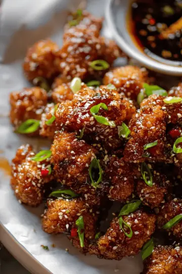 Sticky Sesame Cauliflower Wings