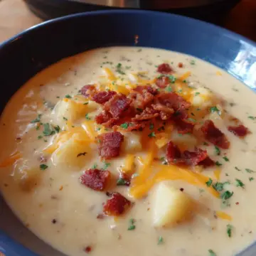Easy Crockpot Potato Soup