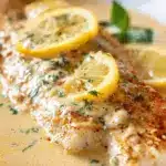 Baked Fish with Lemon Cream Sauce