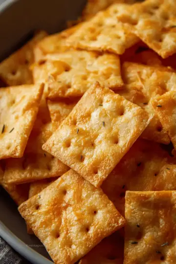 Sourdough Cheese Crackers