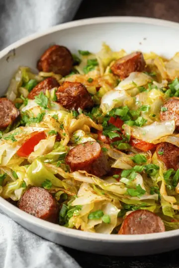 Easy Sausage and Cabbage Skillet