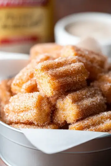 Churro Bites {Air Fryer OR Oven!}