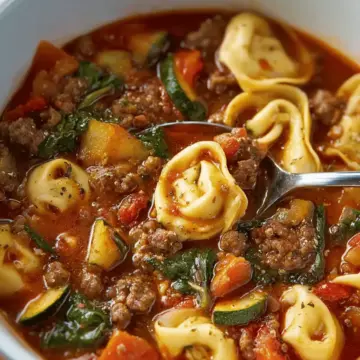 Italian Sausage Soup with Tortellini