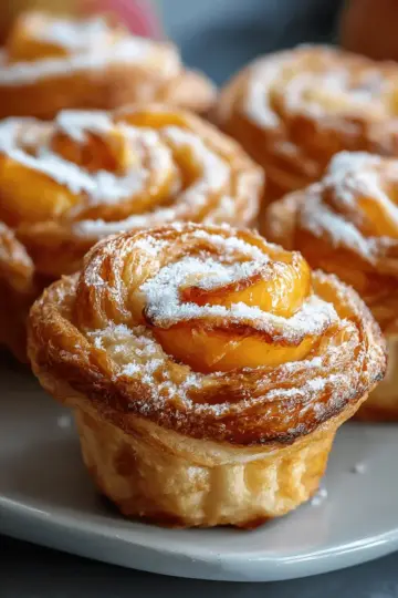 Irresistible Peach Pie Cruffins