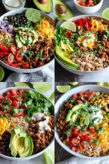 Easy Healthy Taco Rice Bowl