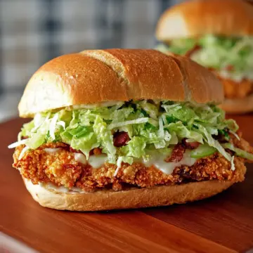 Crispy Chicken Caesar Sandwiches (Air Fryer or Oven)