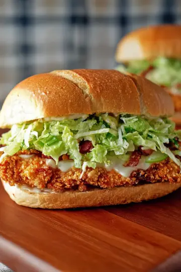 Crispy Chicken Caesar Sandwiches (Air Fryer or Oven)