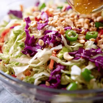 The BEST Asian Chopped Salad w/ Cabbage