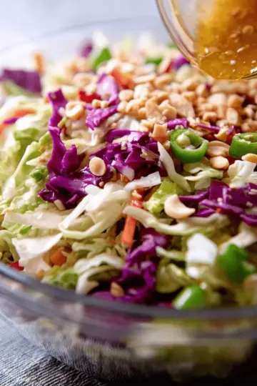 The BEST Asian Chopped Salad w/ Cabbage