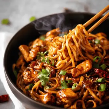 Kung Pao Chicken Noodles