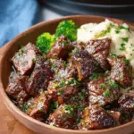 Crockpot Garlic Butter Steak Bites