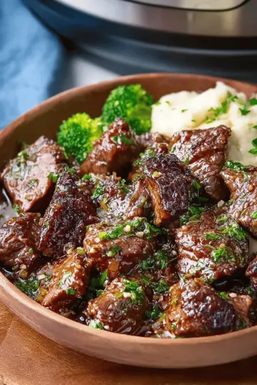 Crockpot Garlic Butter Steak Bites