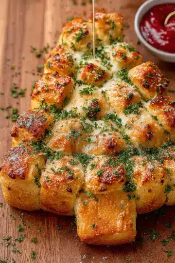 Christmas Tree Pull-Apart Bread
