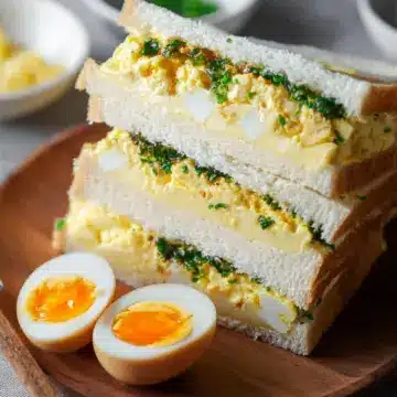 Japanese Egg Sandwich Recipe (Tamago Sando)
