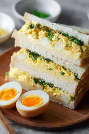Japanese Egg Sandwich Recipe (Tamago Sando)