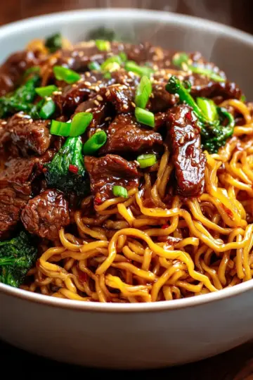 Sticky Beef Noodles