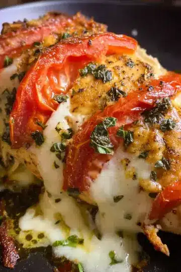 Stuffed Tomato Basil Chicken