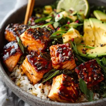 Honey Glazed Salmon Bowl Recipe