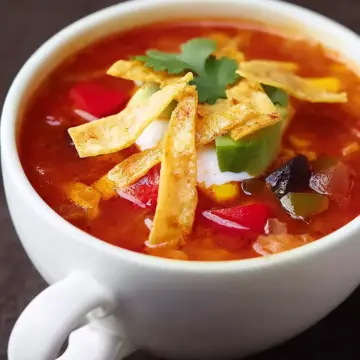 Vegetarian Tortilla Soup