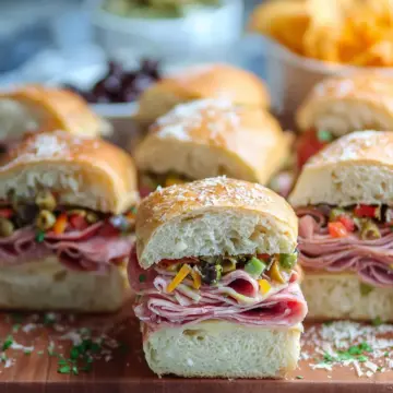 Mini Muffuletta Sandwiches