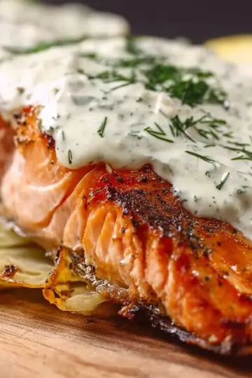 Salmon with Creamy Dill Sauce