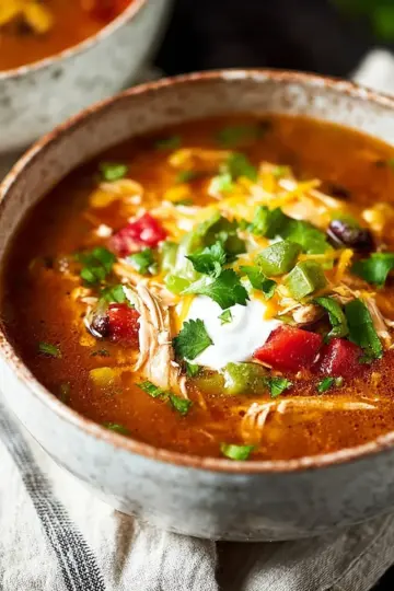Chicken Enchilada Soup (Slow Cooker and Instant Pot)