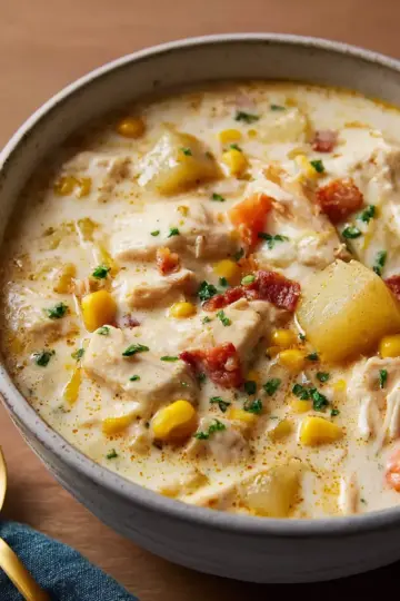 Easy Chicken and Corn Chowder