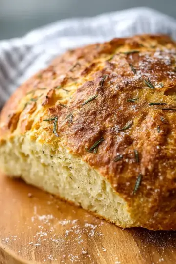 No-Knead Rosemary Sea Salt Bread