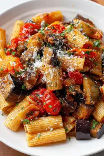 Roasted Eggplant Pasta
