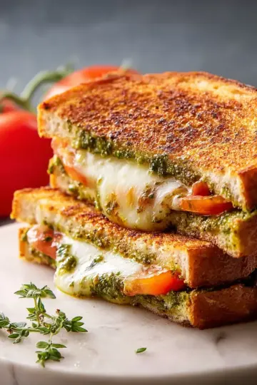 Pesto Grilled Cheese Sandwich
