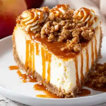 Apple Crisp Cheesecake